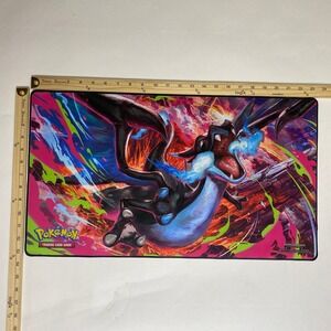 Pokemon TCG Charizard Playmat Official Non-Slip Stitched Edges 23x13 Inches